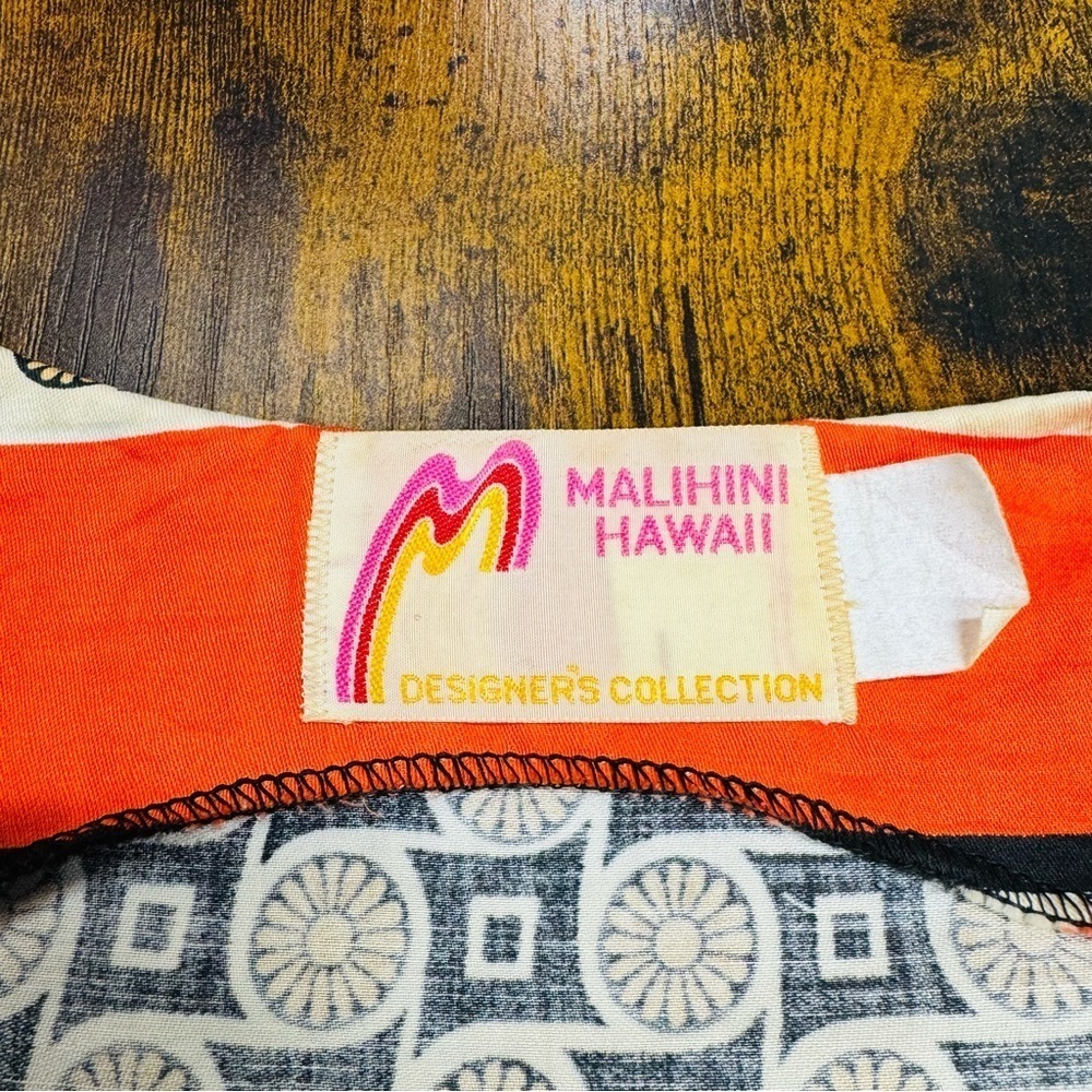 Malihini Hawaii Maxi Wrap Dress M Hawaiian Designers Collection Vintage Aloha - Picture 10 of 15